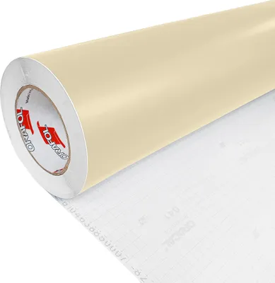 Produktbild von DecoMeister Möbelfolie selbstklebend 100x100 cm - Beige Matt - Einfarbig Klebefolie für Möbel - Klebefolie Möbel für einfache Anwendung, ideal für die Renovierung von Küche oder Bad - Möbelfolie