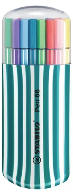 Produktbild von STABILO Premium-Filzstift - Pen 68 - 20er Zebrui in petrol - 20 verschiedene Farben