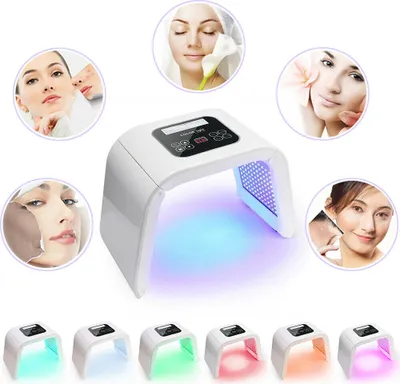 Produktbild von 7 barevných LED lamp pro omlazení pleti PDT Fotonová terapie Světelná terapie Péče o pleť Odstraňovač akné Proti vráskám Fotodynamická krása obličeje