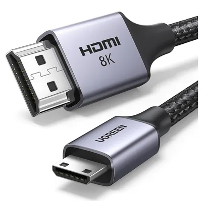 Zdjęcie produktu dla Kabel Ugreen HD163 15514 mini HDMI / HDMI 2.1 8K 1m - szary