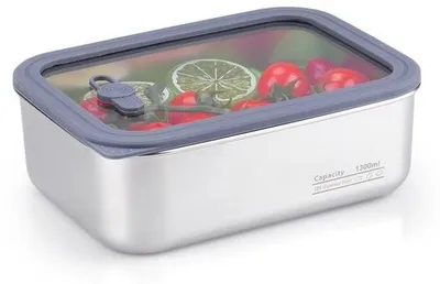 Productafbeelding van Luchtdichte Voedselopslagbox met Deksel - 1300 ml
