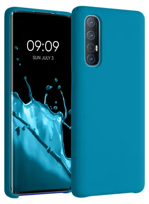 Produktbild von kwmobile Handyhülle für Oppo Find X2 Neo Hülle - Case Silikon - Kabelloses Laden - Schutzhülle Cover in Karibikblau