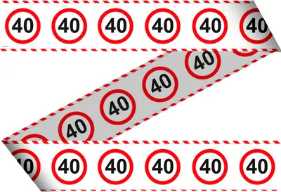 Produktbild von Absperrband für den 40 Geburtstag 15m lang