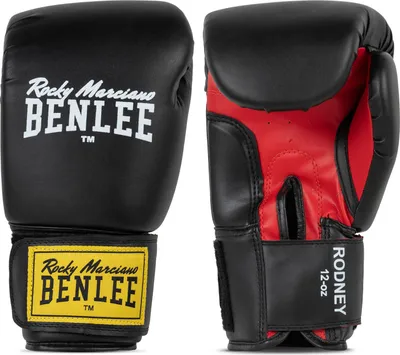 Produktbild von BENLEE Boxhandschuhe aus Kunstleder Rodney, Black/Red, 08 oz