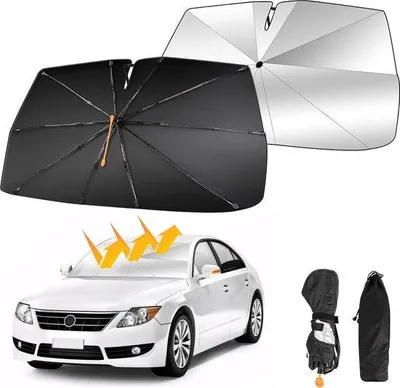 Produktbild von Famanu Auto-Sonnenschutz 360° drehbar - faltbar, UV-Schutz, 140 x 74 cm