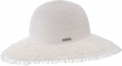 Seeberger wuscheliger Papierstrohborten Flapper in weiß