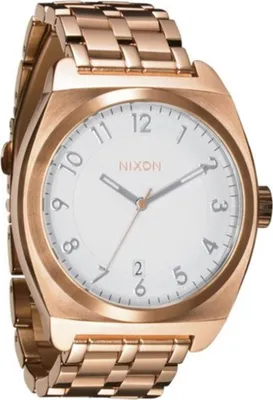 Produktbild von Nixon Monopoly Quarz Uhr Roségold 40 mm Durchmesser wasserdicht 100m A3252044