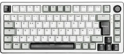 Image de Clavier mécanique gamer THE G-LAB KEYZ Elite 300 WG AZERTY TKL Touches PBT RGB Blanc