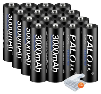 Zdjęcie produktu dla Akumulator, pojemność 3000 mAh, kompatybilny z urządzeniami elektronicznymi, 16 sztuk AA