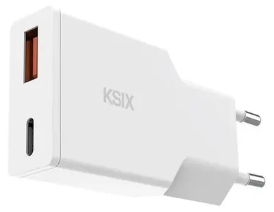 Produktbild von Ksix Bcd20wc01 Usb-a-auf-usb-c-kabel Silber Silber One Size