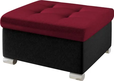 Produktbild von MIRJAN24 Polsterhocker Niko Klein, Stilvoll Sitzhocker vom Hersteller, Moderne Hocker (Farbe: Kronos 07 + Kronos 02)