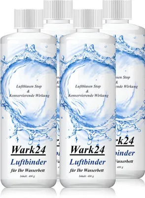 Produktbild von Wark24 Luftbinder Bubble Stop 400g - Luftblasen Stop für Wasserbetten (4er Pack