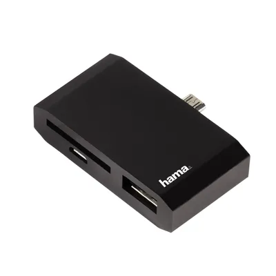 Produktbild von hama 3in1 Speicherkarten-Lesegerät schwarz