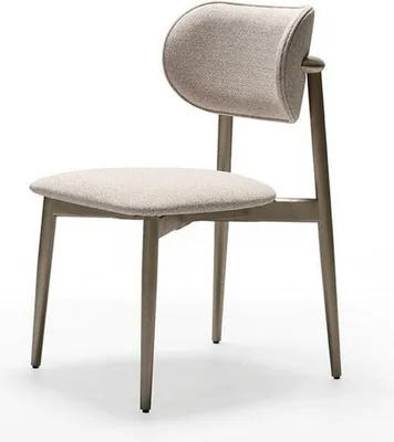Produktbild von Beiger Textilstuhl im eleganten Stil für Wohnzimmer und Esszimmer