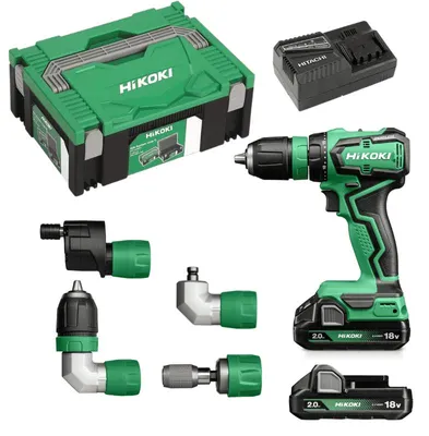 Obrázek produktu pro Hikoki 18V Ds18Ddqwrz 55Nm 2X2.0Ah Bl Výměnné hlavice Šroubovák s hlavicí Hitsystem