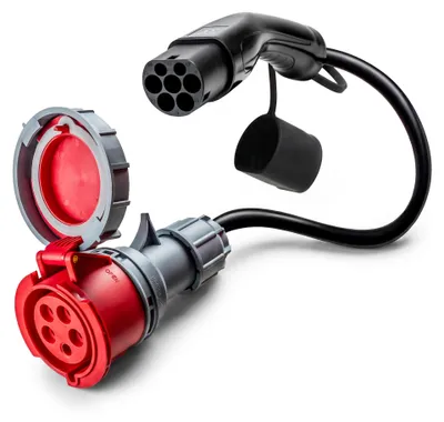 Produktbild von 32A 5-poliges CEE auf Typ 2 Adapter
