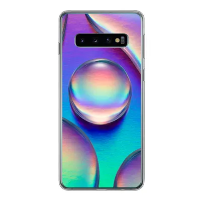 Produktbild von MuchoWow® Handyhülle Schutzhülle Hülle für Samsung Galaxy S10 Wasser - Regenbogen - Abstrakt Silikon Softcase Handy Hülle - Handytasche