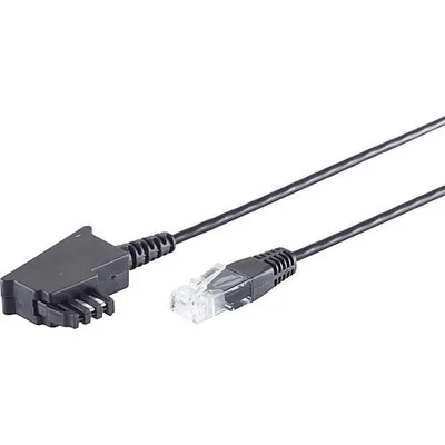 Immagine prodotto di Da spina TAE-F a spina RJ45, cavo router VDSL, nero, 1,5 m
