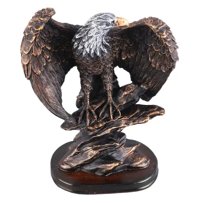 Zdjęcie produktu dla Statuetka orła, patriotyczna figurka orła, rzeźba orła, dekoracja orła, statuetka orła z brązu, statuetka zwierzęcia