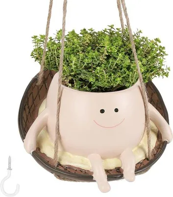 Immagine prodotto di Piccoli vasi da interno in resina per piante grasse, piante da balcone per interni ed esterni, vasi da interno, vasi eleganti per balcone, terrazza e giardino