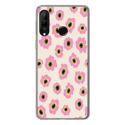 Produktbild von MuchoWow® Handyhülle Schutzhülle Hülle für Huawei P30 Lite Blume - Muster - Abstrakt Silikon Softcase Handy Hülle - Handyhülle - Geburtstag Teenager