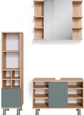 Immagine prodotto di Set mobili bagno Vicco Fynn Verde 3 parti, Model 37329