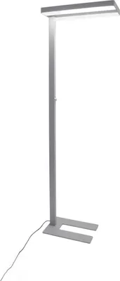 Produktbild von Arcchio LED-Stehleuchte Logan Neo, silber, dimmbar, Metall