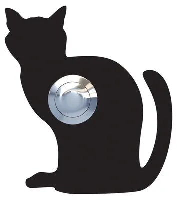 Produktbild von Türklingel Katze ''Luna'' in Schwarz