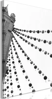 Produktbild von Italienischer Leinwand Leinwandbild - Joyful Festival (1 Part) Vertical 60x90 cm Städte d-B-0359-b-a