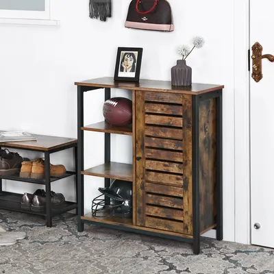Produktbild von VASAGLE Sideboard Küchenschrank, 70 x 30 x 81 cm, mit 3 offenen Ablagen