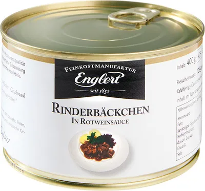 Produktbild von Rinderbäckchen in Rotweinsauce
