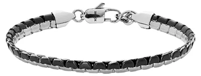 Produktbild von XENOX Armband Herren zweifarbig  schwarz, silber X4574