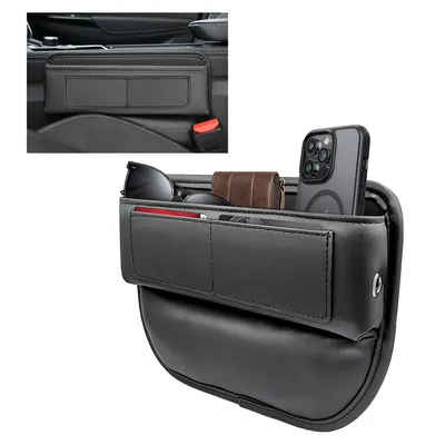 Produktbild von Organizer für Auto Organizer Box, Aufbewahrungsbox für die Mittelkonsole im Auto, Auto-Leder-Organizer, Einfach zu installieren, Vergrößerter Raum