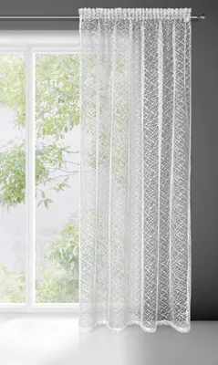 Netzvorhang transparent mit Kräuselband 140x270 cm 1 St.