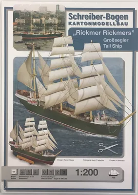 Image de Planche de Schreiber Maquette en carton Rickmer Rickmers
