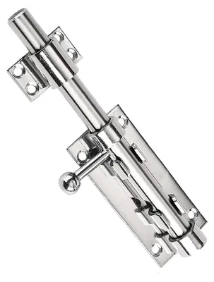 Produktbild von Türriegel, Schieberiegel, Torriegel, Edelstahl 304, 200 mm abschließbar mit Vorhängeschlossloch, inklusive Befestigungsschrauben