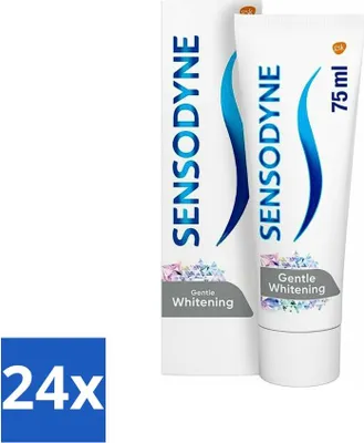 Produktbild von Sensodyne Zahnpasta – Sanftes Aufhellen – Milde Reinigung – 75 ml - Vorteilspack - 24 Stücke