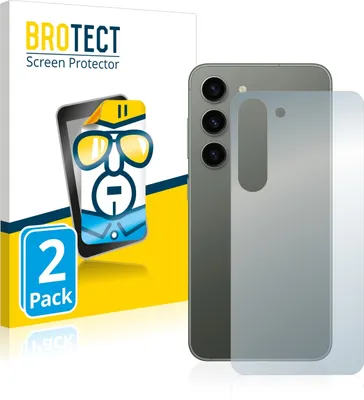 Produktbild von 2x Für Samsung Galaxy S23 (Rückseite) Schutzfolie BROTECT Displayschutz Display Schutz Folie Klar Transparent