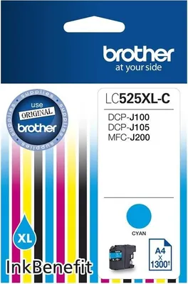 Produktbild von Brother LC-525XLC Druckerpatrone Original Cyan