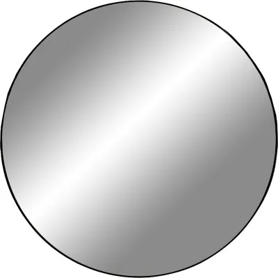 Produktbild von Moderner Spiegel ORLON schwarzer Metall-Rahmen Ø40 cm