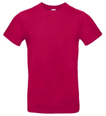 Produktbild von B&C Herren T-Shirt #E190 Tee FK134 (S) (Dunkles Pink)