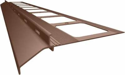 Produktbild von Renoplast Aluminium Traufprofil K20 Harzböden, Profil 200cm, Braun