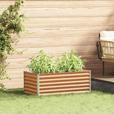 Produktbild von Möbel Hochbeet Hellbraun 98 x 50 x 36 cm Verzinkter Stahl - Beete &47790