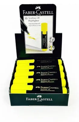 Zdjęcie produktu dla Faber-Castell 154807 Marker 1 szt. dłuto żółte