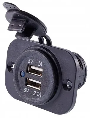 Produktbild von DBautomotive Einbau-Ladegerät 2x USB 3.1A 12/24V