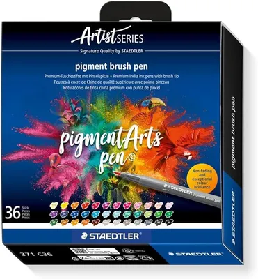 Imagen del producto de Bolígrafo pincel con pigmentos, modelo 371 – 36 colores
