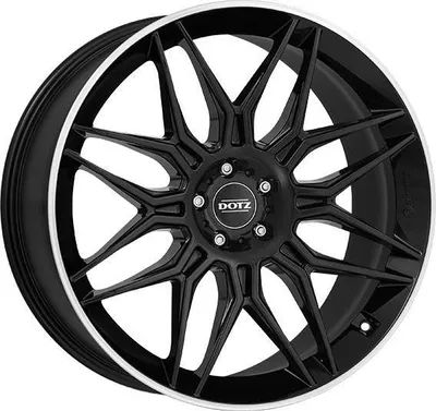 Obrázok produktu pre Zliatinové kolesá DOTZ LongBeach dark 10x20 5x112 ET 19 BLACK/POLISHED LIP