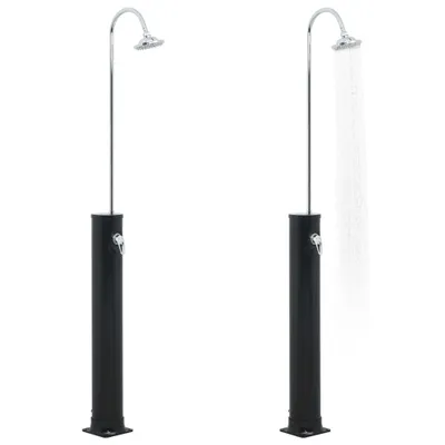 Produktbild von vidaXL Solardusche Schwarz 220 cm 20 L