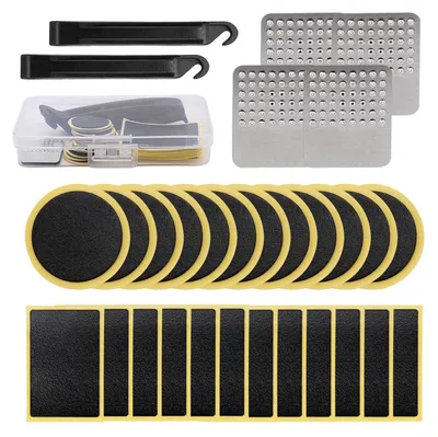 Immagine prodotto di Kit di riparazione per pneumatici di bicicletta, autoadesivo, per camere d'aria e pneumatici, adatto per mountain bike e bici da corsa