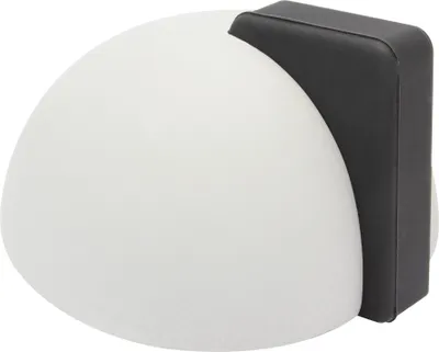 Produktbild von WAGNER Türstopper BETON HEMISPHERE - Ø 90 x 95 x 50 mm, aus Beton grau, Kautschuk schwarz, schwer, zum Hinstellen - 15518901